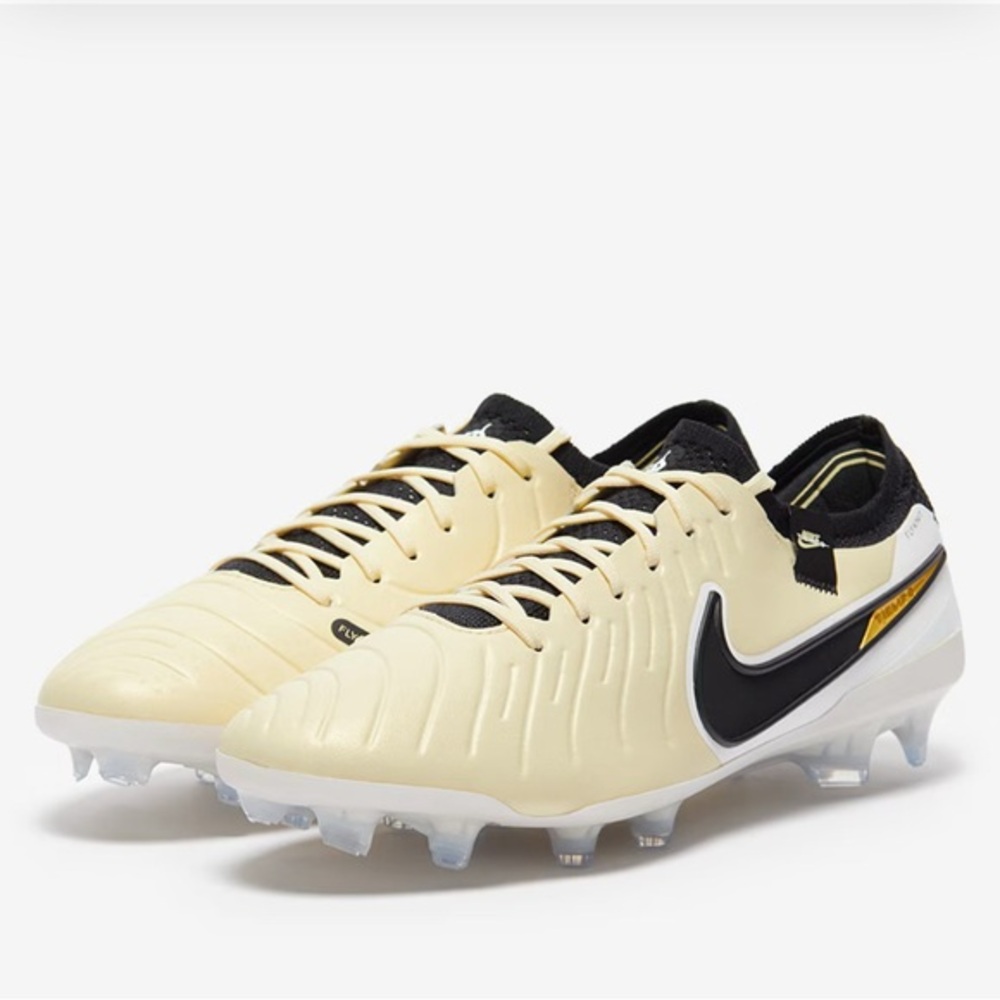 Nike Tiempo Legend 10 Elite FG Lemonade Black Soccer Cleats New with Sho…